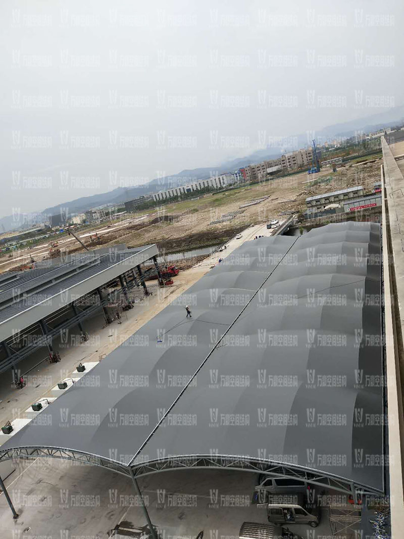 奉化方橋農(nóng)副膜結構雨棚工程項目竣工
