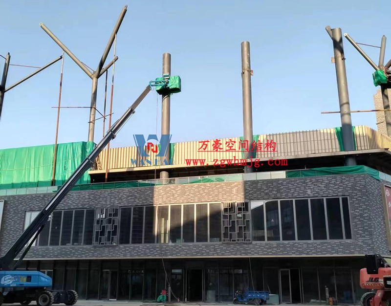 合肥文一塘溪津門天幕鋼結(jié)構(gòu)及ETFE氣枕膜工程施工進度 合肥文一塘溪津門天幕鋼結(jié)構(gòu)及ETFE氣枕膜工程施工進度