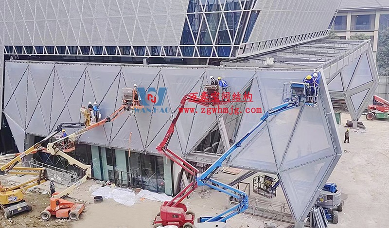 成都中建錦源匯膜結構項目工程最新進展 成都中建錦源匯膜結構項目工程最新進展