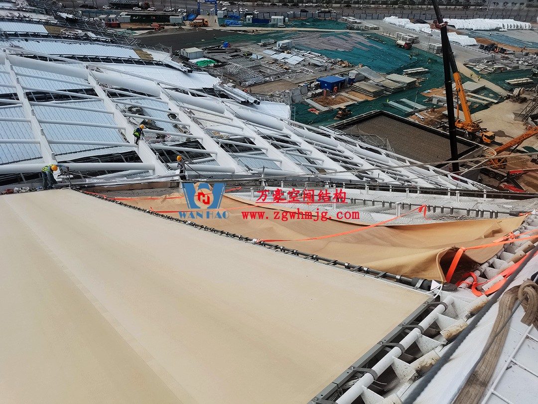鄭州中原高鐵港數(shù)字展貿(mào)城ETFE膜結(jié)構(gòu) PTFE膜結(jié)構(gòu)項目 鄭州中原高鐵港數(shù)字展貿(mào)城ETFE膜結(jié)構(gòu) PTFE膜結(jié)構(gòu)項目